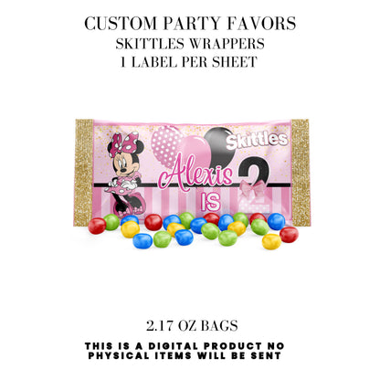 Pink Mouse Birthday Party Favors DFY