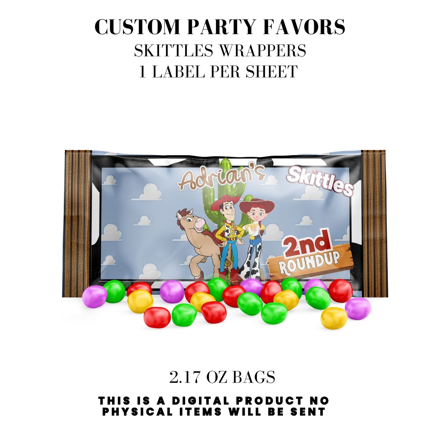 Toy Cowboy Roundup Digital Party Favor DFY