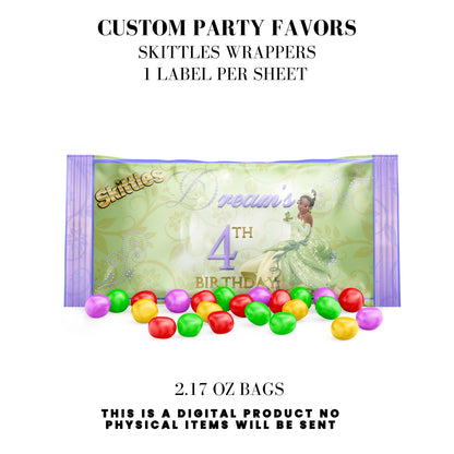 Princess Tiana Printable Favor Designs DFY
