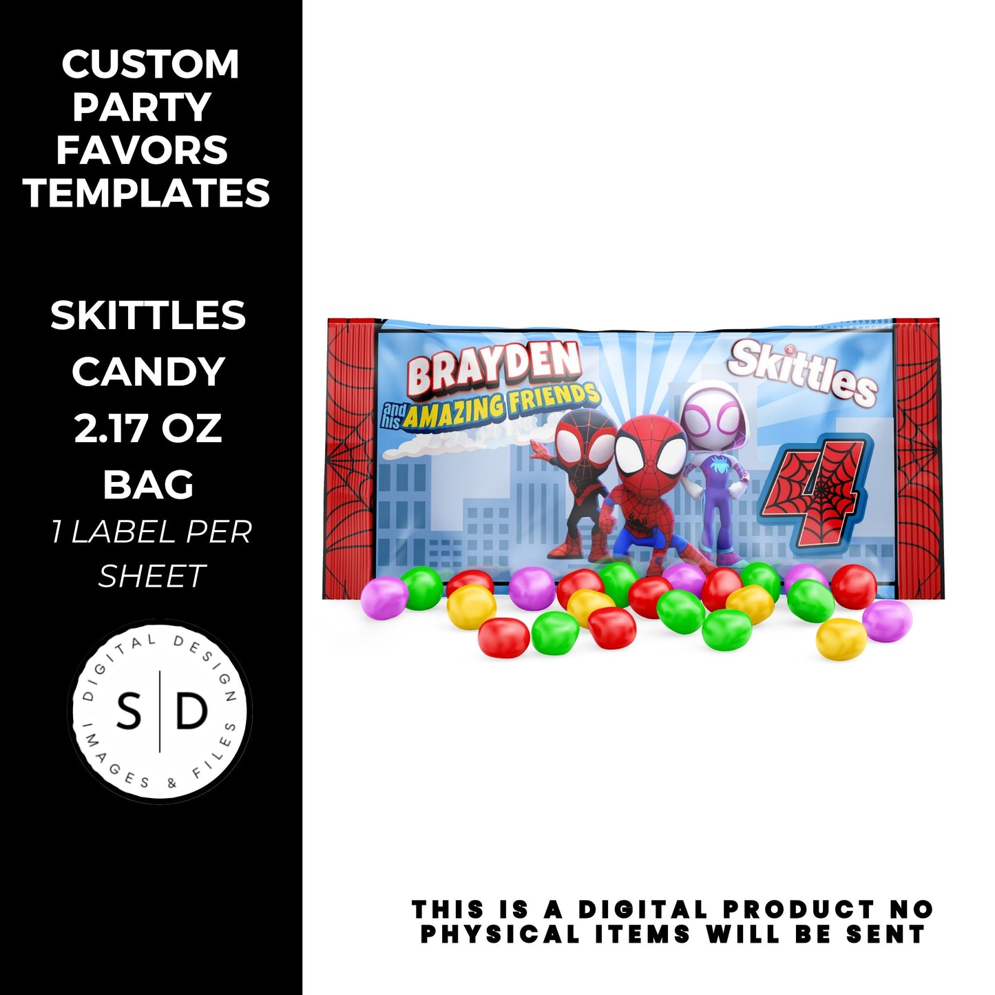 Spidey & Friends Birthday Party Favors DFY