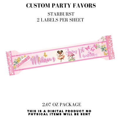 Pink Fairy Garden Birthday Party Favors DFY