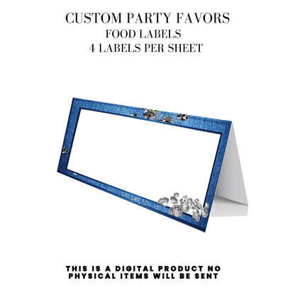 Denim & Diamonds Party Printable Favor Designs DFY