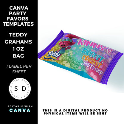 Trolls Craziest Party Favor Templates Bundle