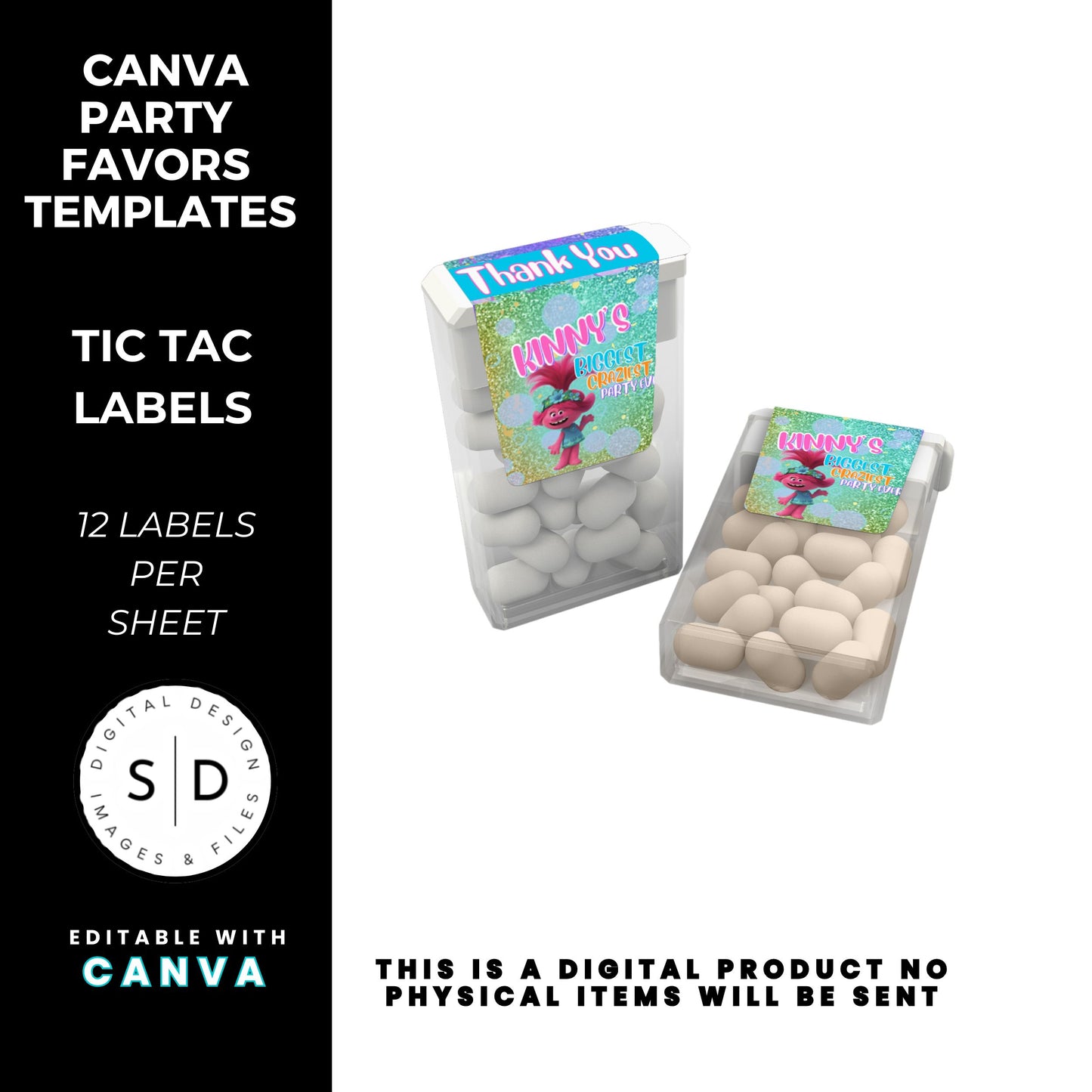 Trolls Craziest Party Favor Templates Bundle