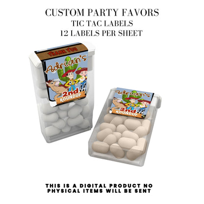 Toy Cowboy Roundup Digital Party Favor DFY