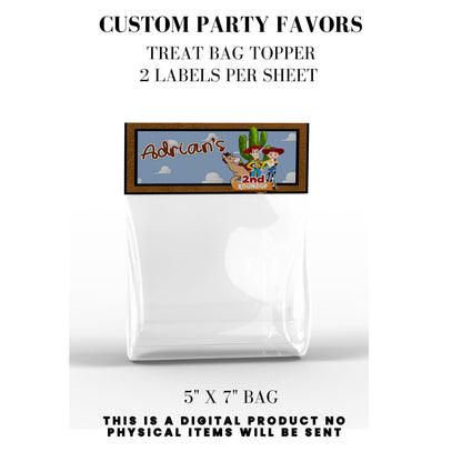 Toy Cowboy Roundup Digital Party Favor DFY
