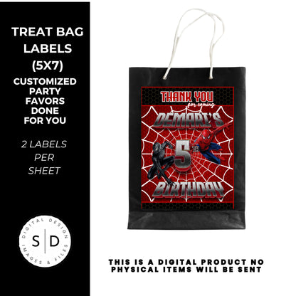 Spiderman Vs Venom Party Favors DFY