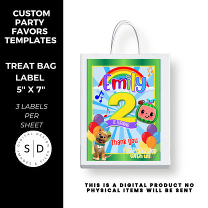 Rainbow Melon Birthday Party Favor Bundle DFY