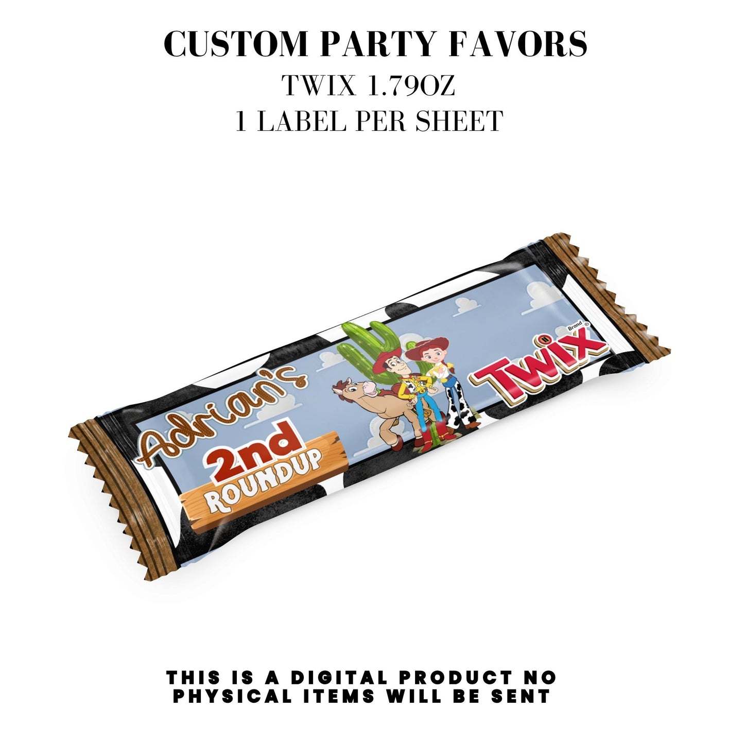 Toy Cowboy Roundup Digital Party Favor DFY
