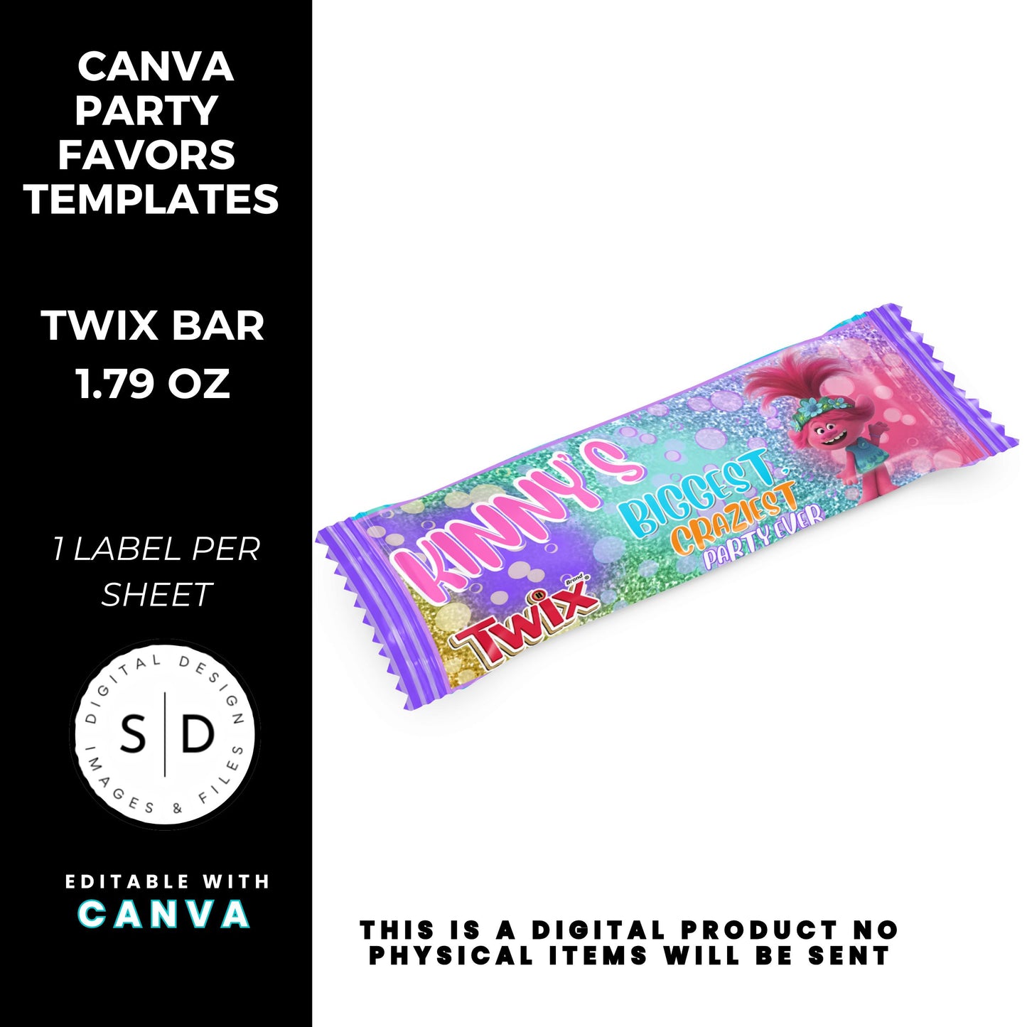 Trolls Craziest Party Favor Templates Bundle