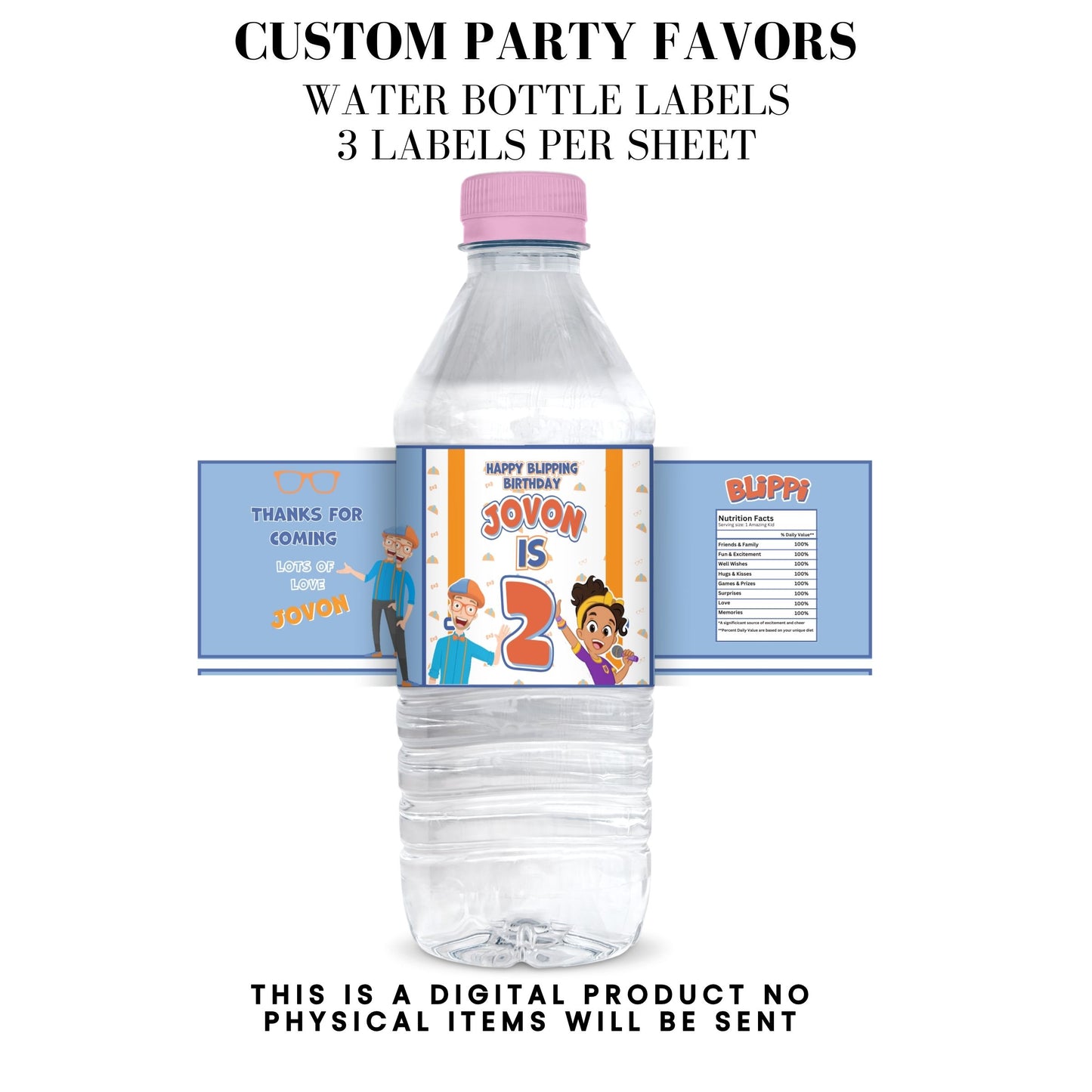 Blippi Birthday Party Printables DFY