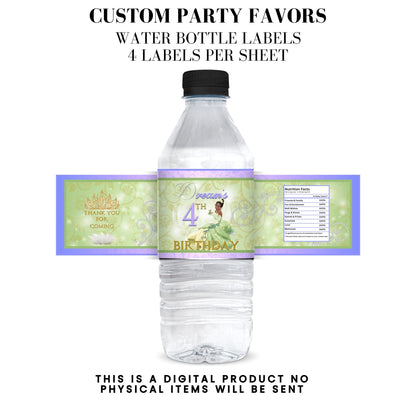 Princess Tiana Printable Favor Designs DFY