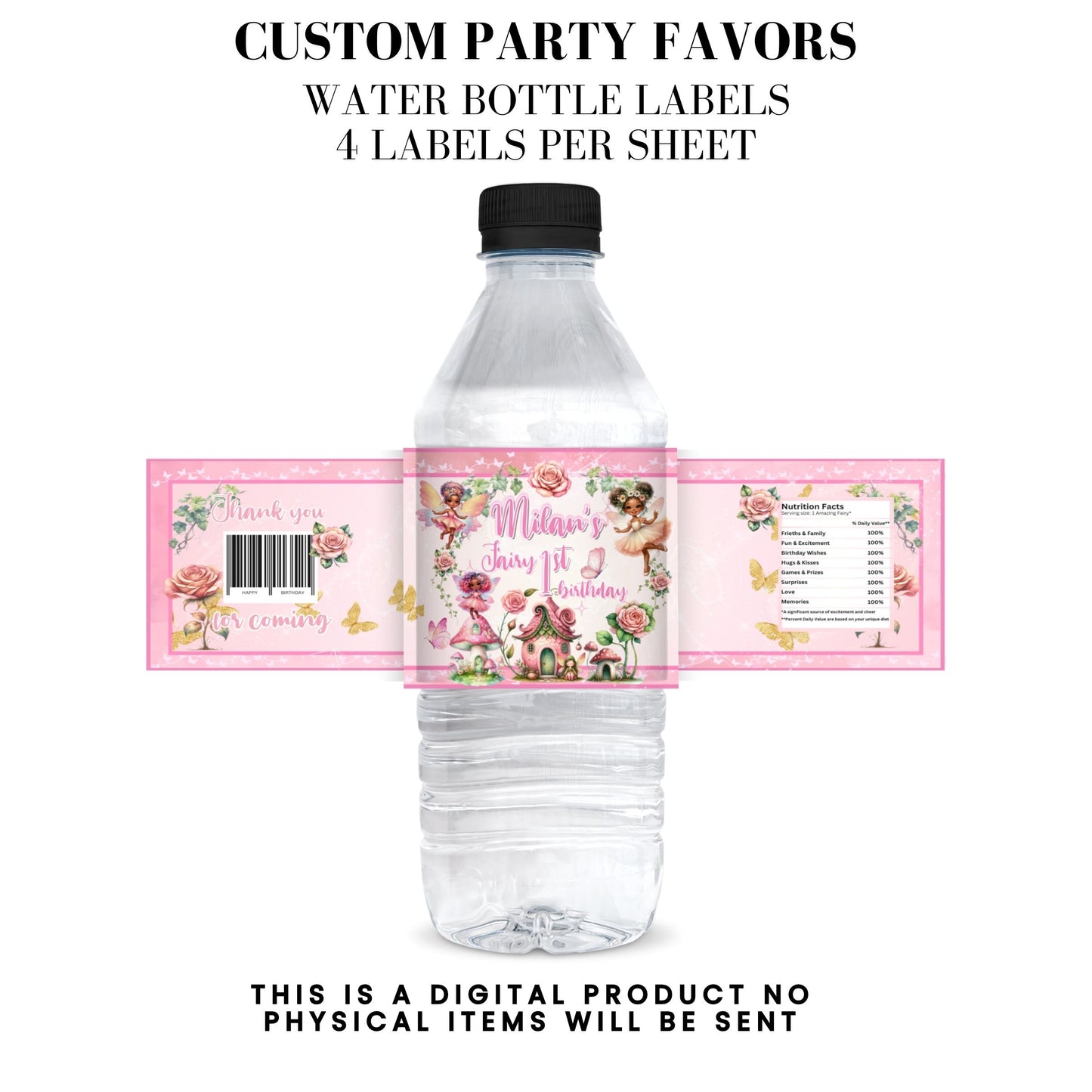 Pink Fairy Garden Birthday Party Favors DFY