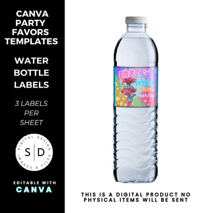 Trolls Craziest Party Favor Templates Bundle