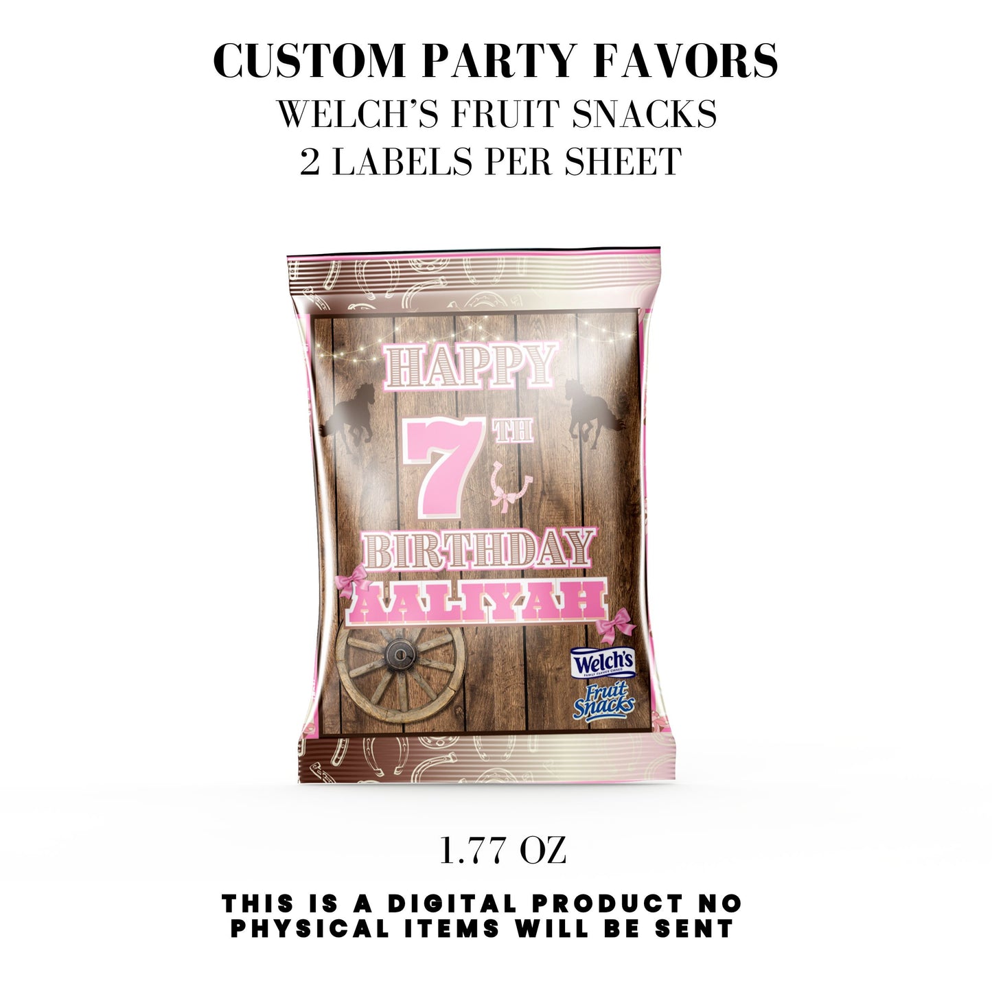 Cowgirl Rodeo Birthday Party Favors DFY