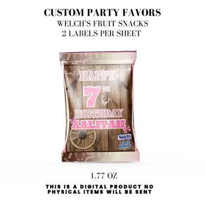 Cowgirl Rodeo Birthday Party Favors DFY