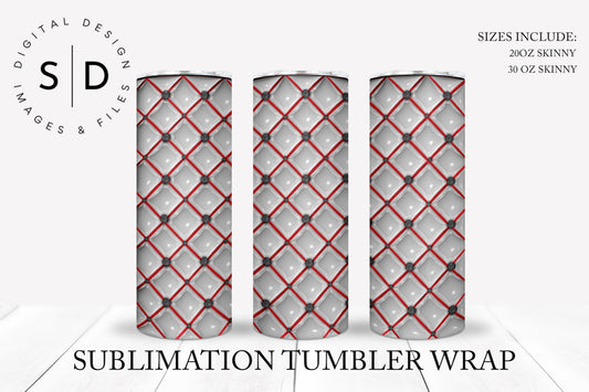 Diamomd Tufted 3D Inflated Tumbler Wrap