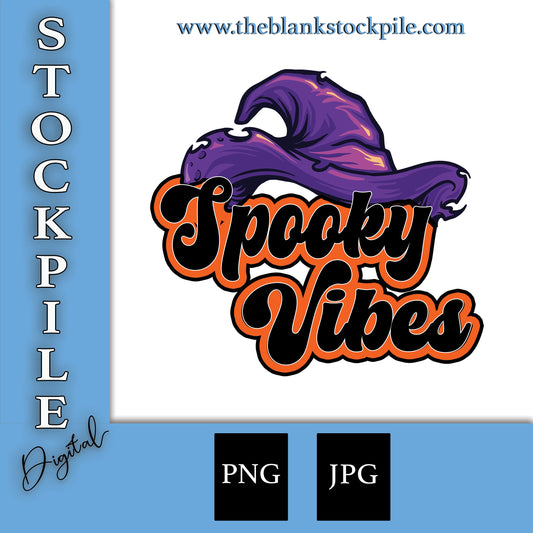 Spooky Vibes Witch Hat PNG