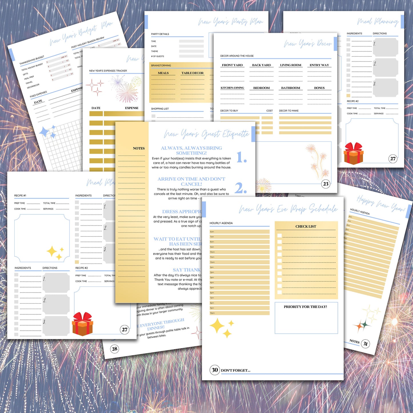 Classic Christmas Planner Printable