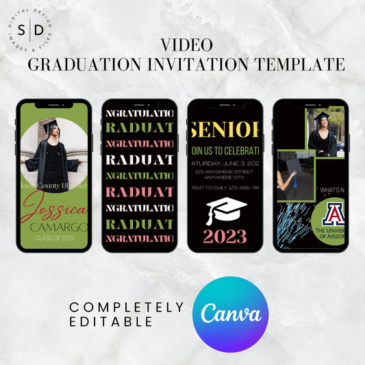 Celebration Graduation Video Invitation