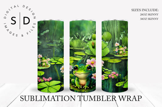 Frogs in Lily Pond Tumbler Wrap