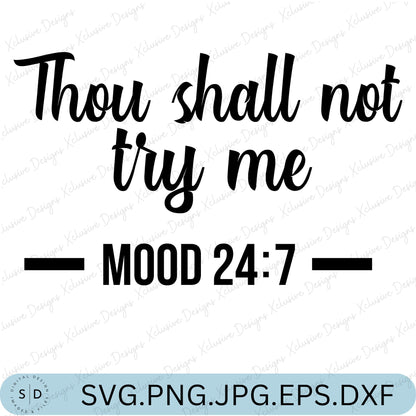 Thou shall not try me SVG