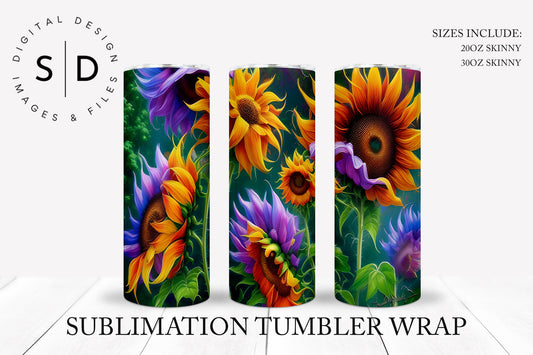 Sunflowers Tumbler Wrap