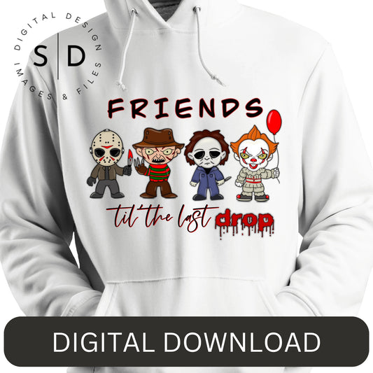 Friends To the Last Drop Horror Characters PNG