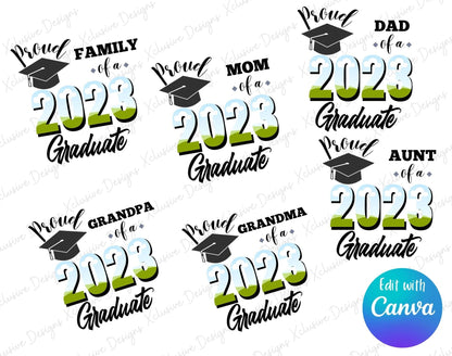 Proud Family of a Graduate Design Template